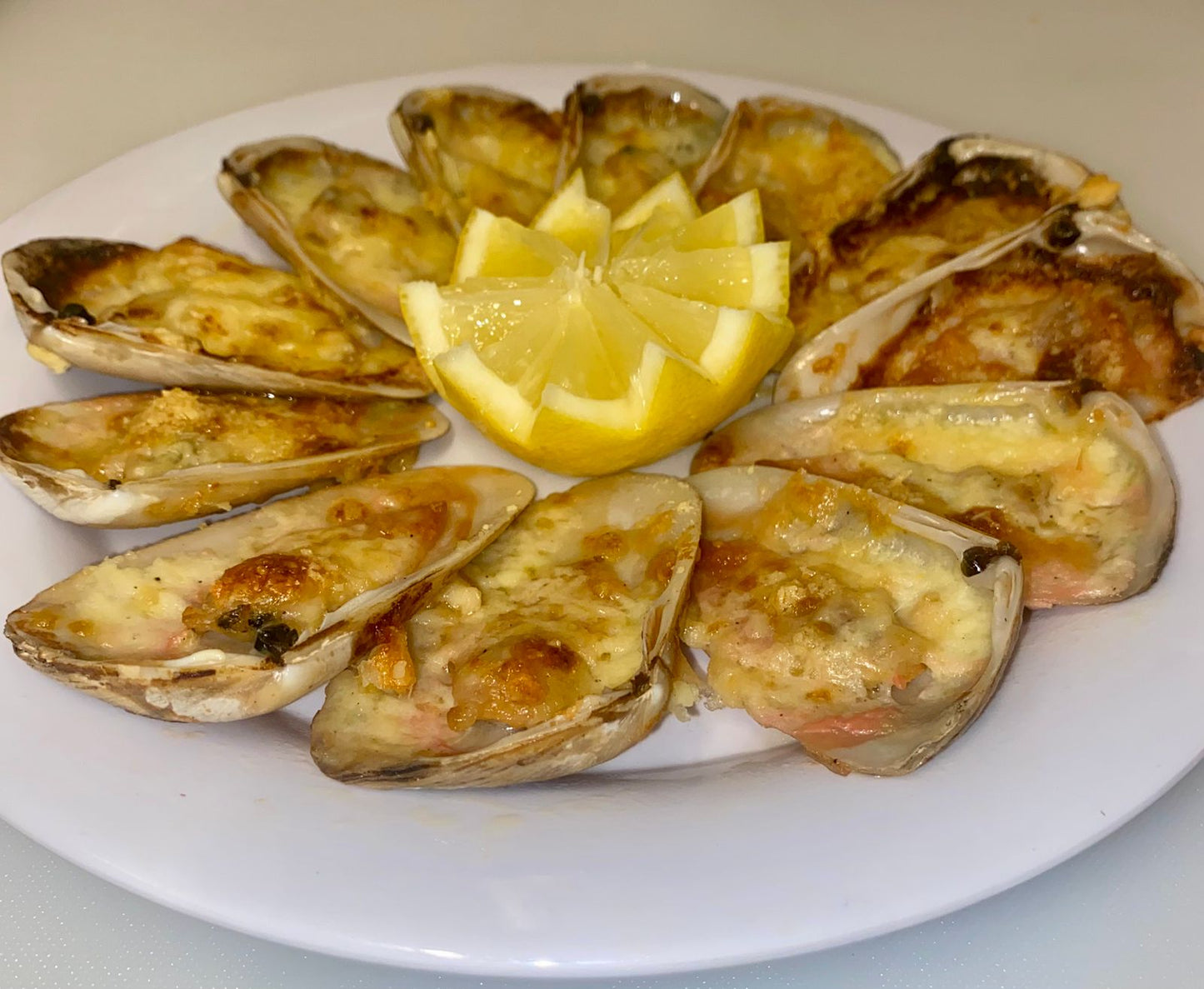 Machas a la Parmesana