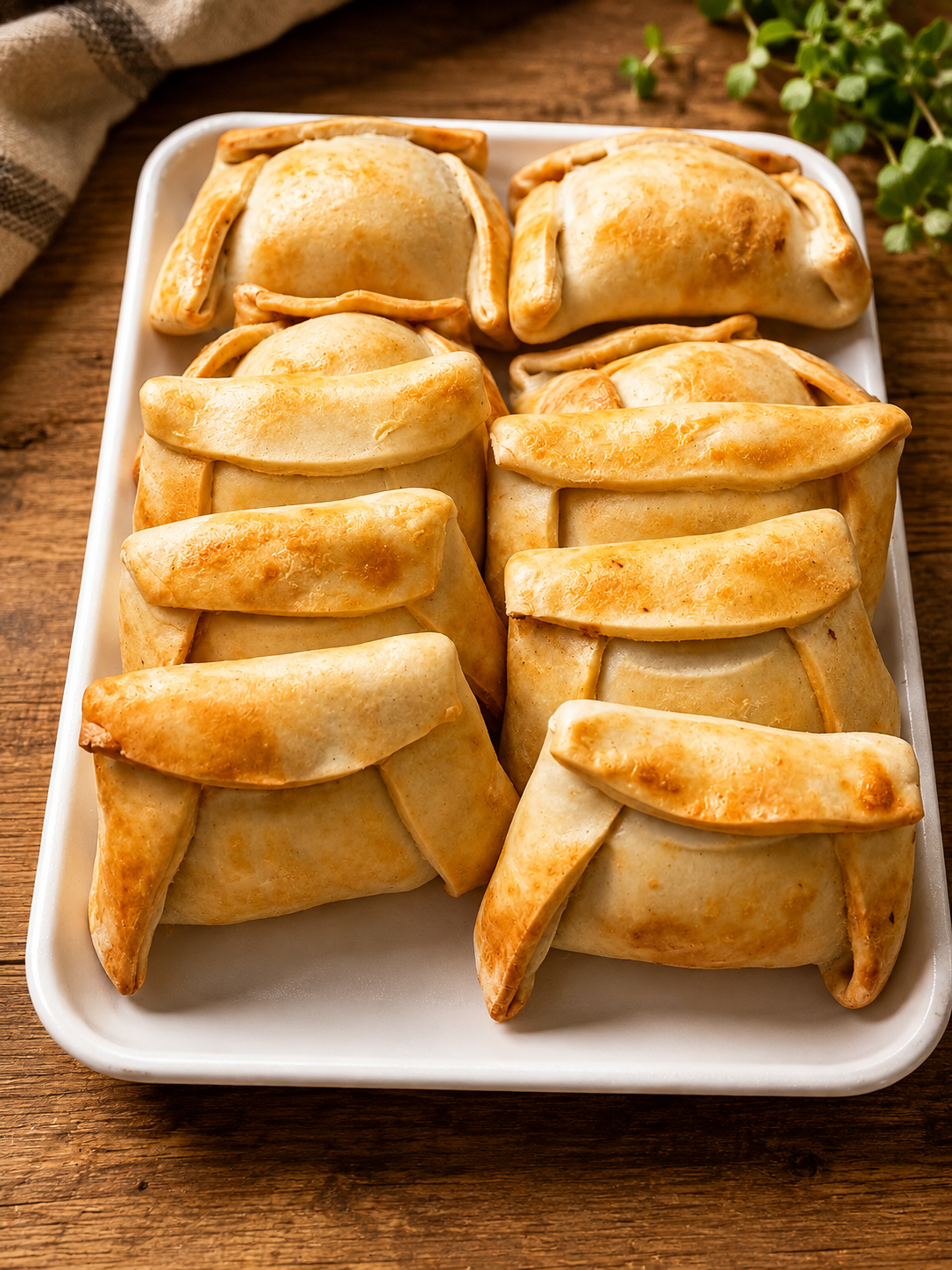 Empanaditas cóctel de pino de carne horneadas (10 unidades)