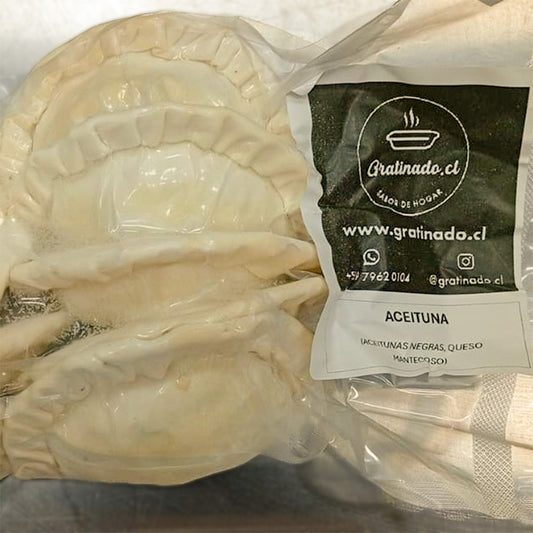 Empanaditas cóctel de aceituna y queso para freír (10 unidades)